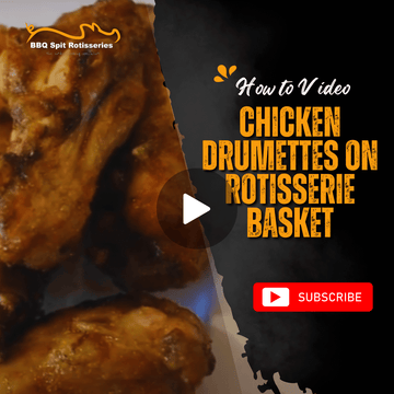 Chicken Drumettes on Rotisserie Basket