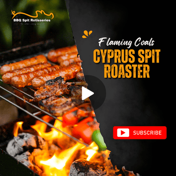 Cyprus Spit Roaster | Flaming Coals