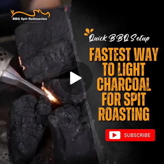 Fastest Way to Light Charcoal for Spit Roasting | Quick BBQ Setup