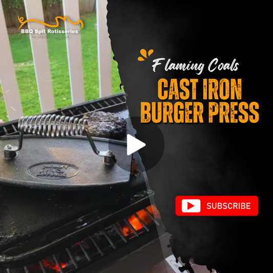 Flaming Coals Cast Iron Burger Press