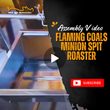 Flaming Coals Minion Spit Roaster Assembly Video