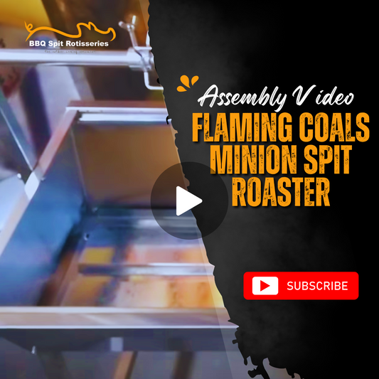 Flaming Coals Minion Spit Roaster Assembly Video