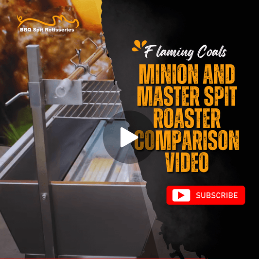 Flaming Coals Minion and Master Spit Roaster Comparison Video