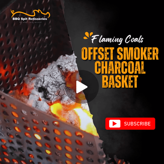 Flaming Coals Offset Smoker Charcoal Basket