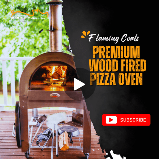 Flaming Coals Premium Wood Fired Pizza Oven: Make Authentic Wood Fired Pizzas at Home