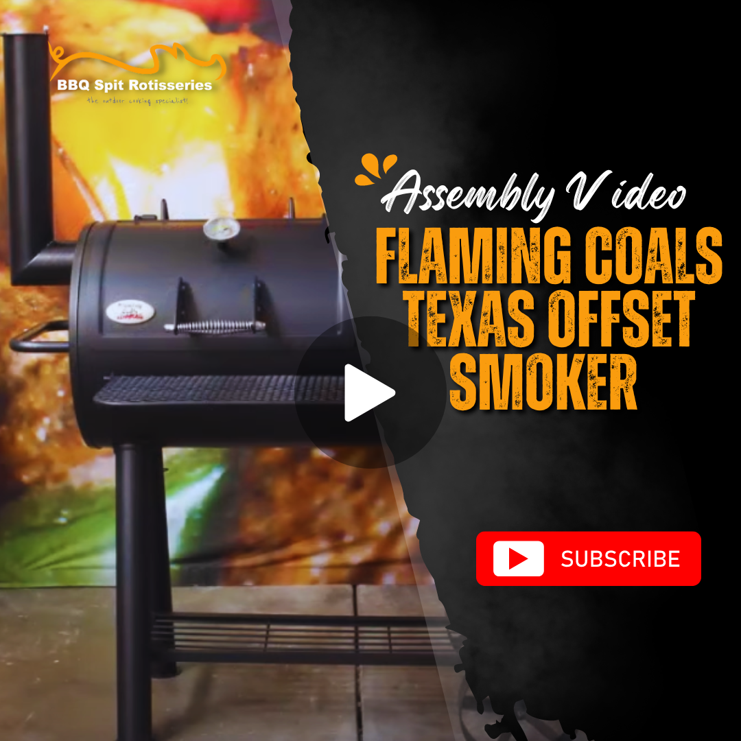 Flaming Coals Texas Offset Smoker Assembly Video – BBQ Spit Rotisseries