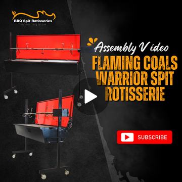 Flaming Coals Warrior Spit Rotisserie Assembly Video