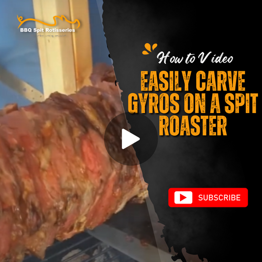 How to easily carve Gyros on a spit roaster