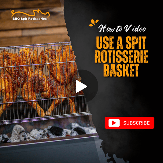 How to use a spit rotisserie basket