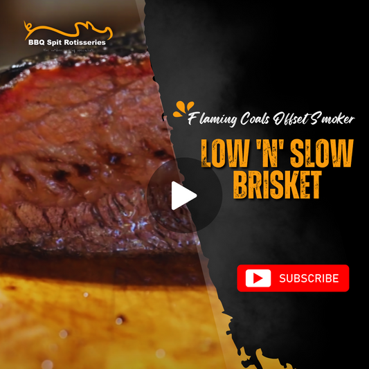 Low 'n' Slow Brisket on the Flaming Coals Offset Smoker