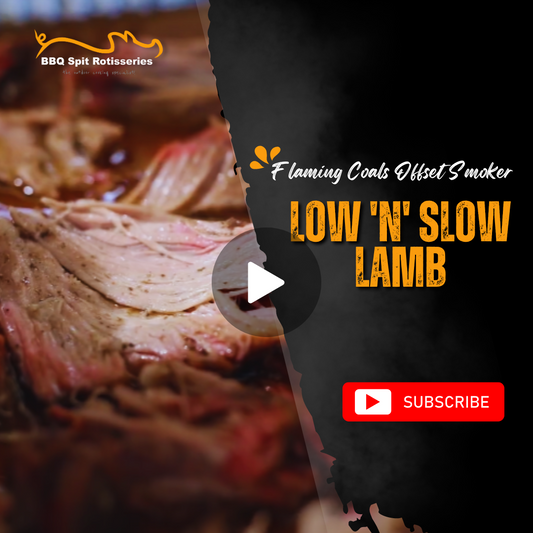 Low 'n' Slow Lamb on the Flaming Coals Offset Smoker