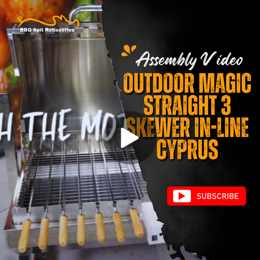 Outdoor Magic Straight 3 Skewer in-line Cyprus Assembly Video