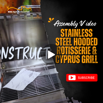 Stainless Steel Hooded Rotisserie & Cyprus Grill Assembly Video