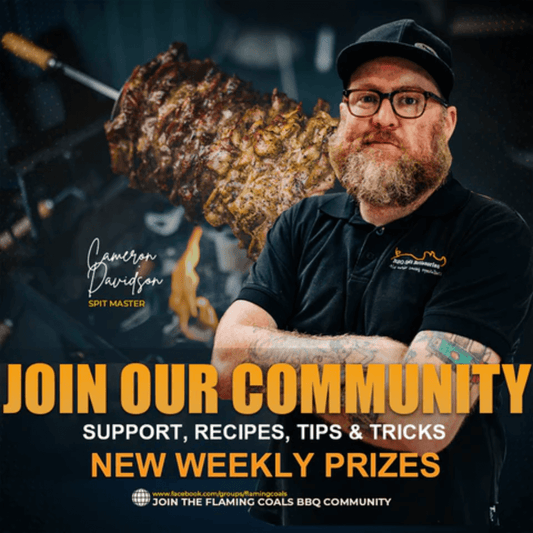 What's the Flaming Coals BBQ Community facebook group all about?