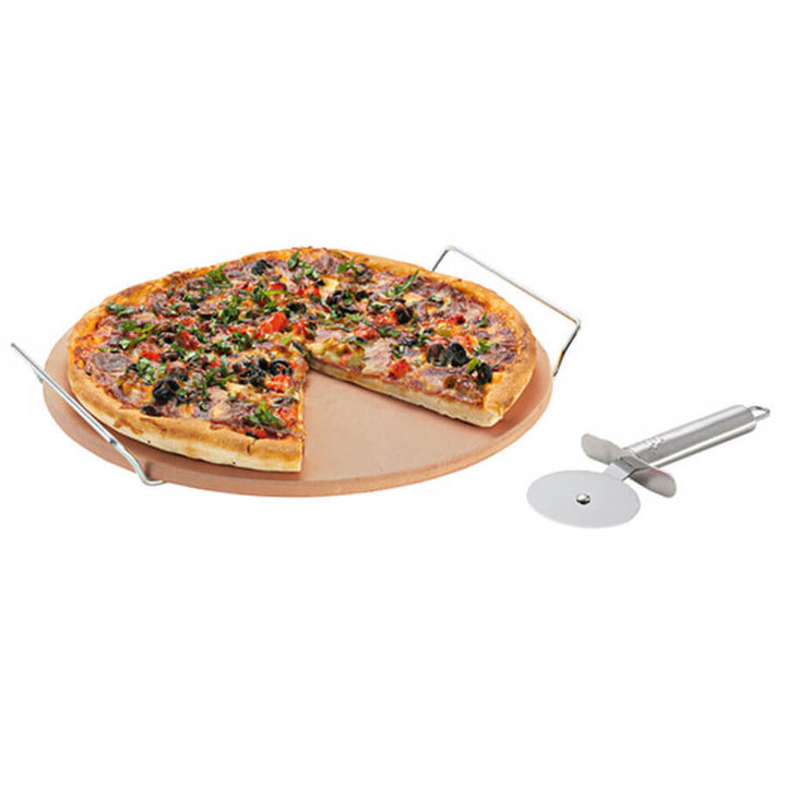 Pizza Stone w/ Rack & Cutter - Avanti