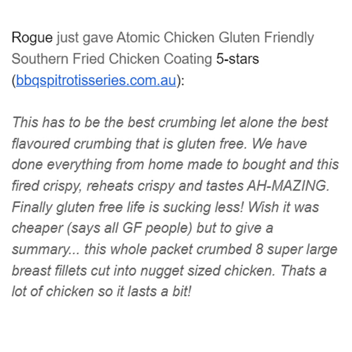 Atomic Chicken Gluten Friendly Southern Fried Chicken Coating