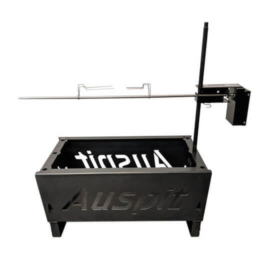 Auspit Rotisserie with Firepit Combo