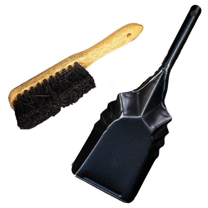 Fireplace Brush and Shovel Cleaning Set - Dustpan by Outdoor Magic