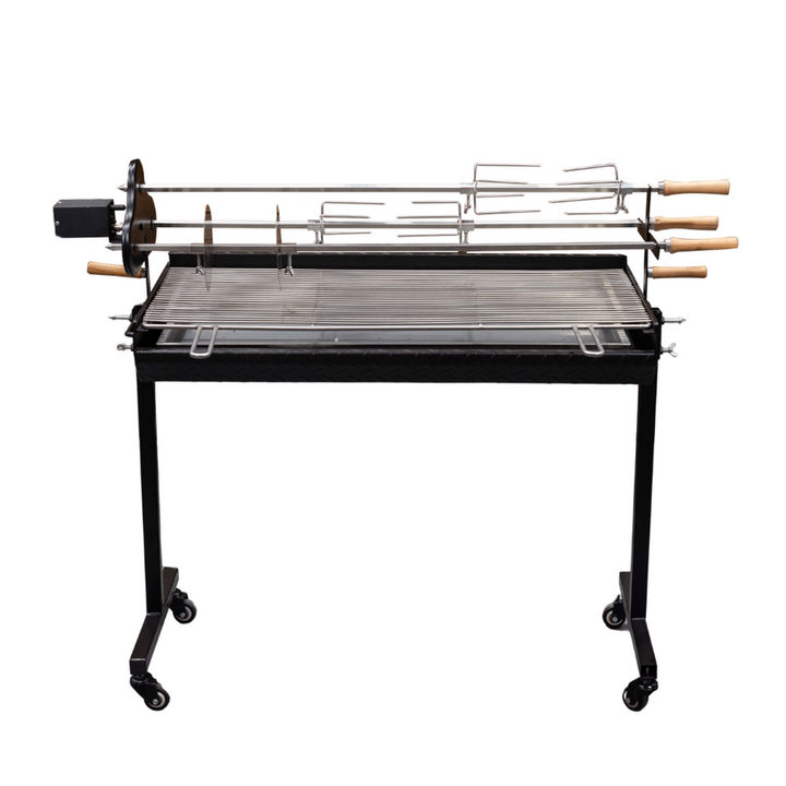 3 Skewer Cyprus Spit Roaster with Charcoal BBQ by Flaming Coals