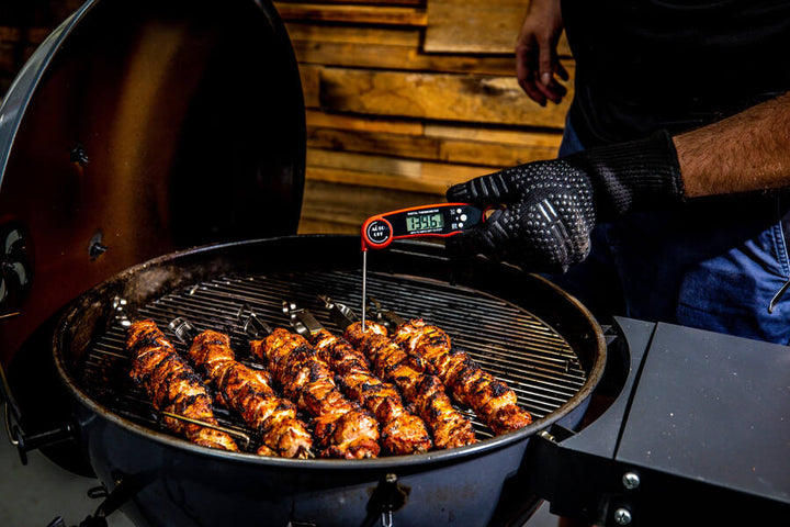 Waterproof Digital Meat Thermometer with Folding Probe and Bottle Opener by Flaming Coals