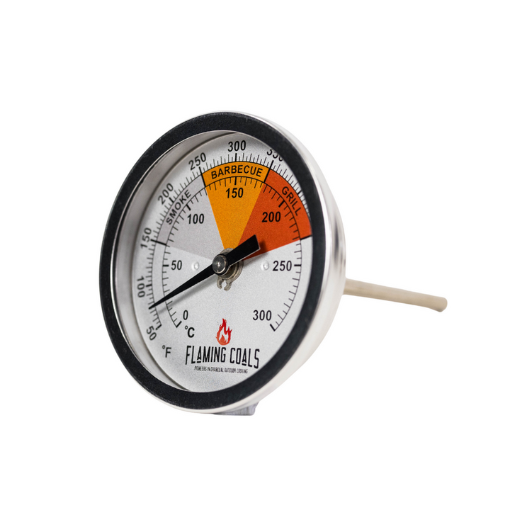 Recalibratable BBQ Smoker Thermometer Gauge - Small by Flaming Coals