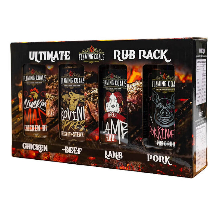 Flaming Coals Ultimate 4 Rub Pack