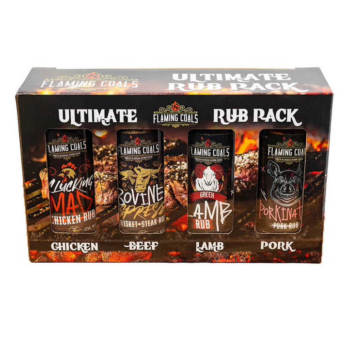 Flaming Coals Ultimate 4 Rub Pack