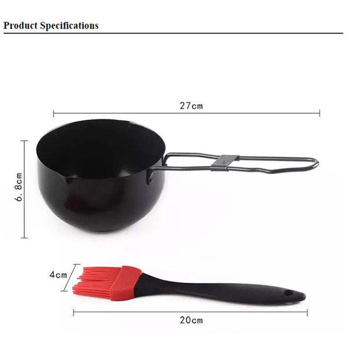 BBQ Sauce Pot with Basting Brush