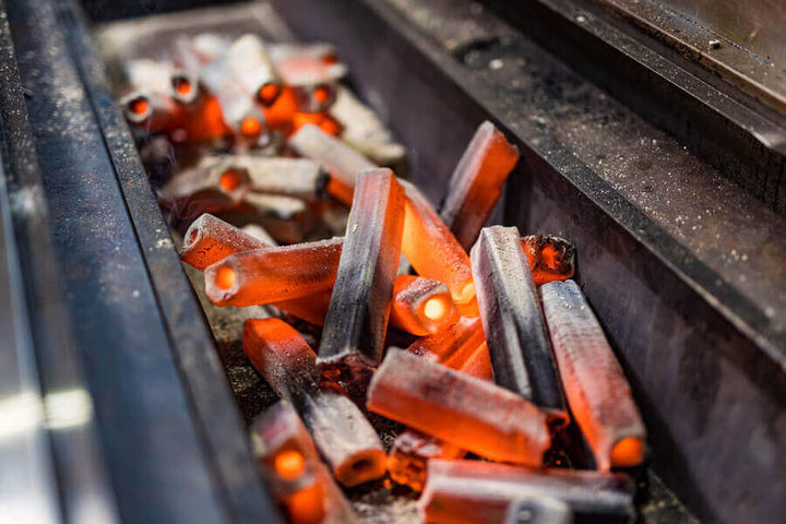 HotRods Charcoal Briquettes - Flaming Coals
