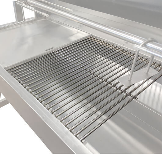 BBQ Grill  - Heavy Duty Stainless Steel 400 x 480 - Flaming Coals