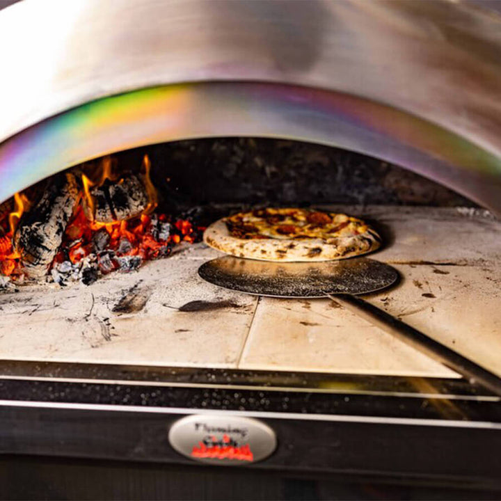 Stainless Steel Pizza Spinner | Short 89cm - Flaming Coals