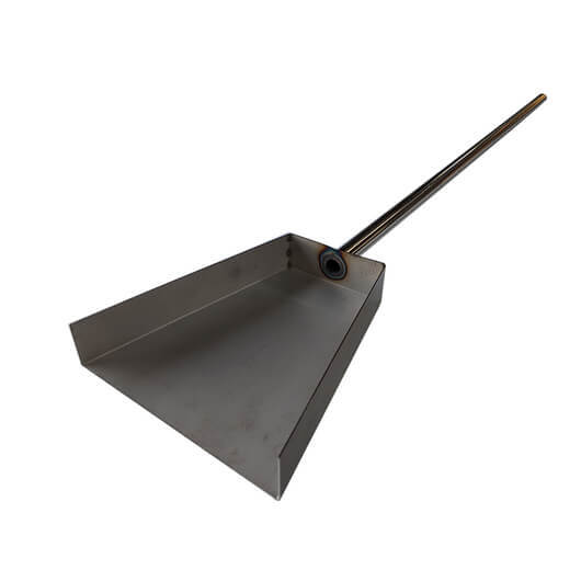Stainless Steel Ash Shovel for Pizza Ovens & Fireplaces - Flaming Coals