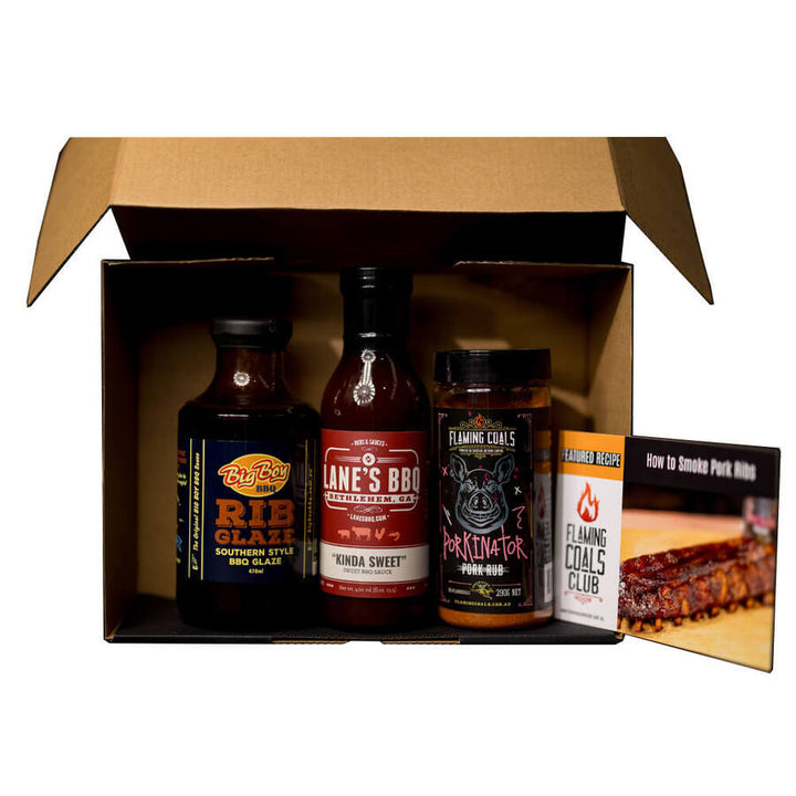 Pork Ribs Rub and Sauce Pack Combo Pack