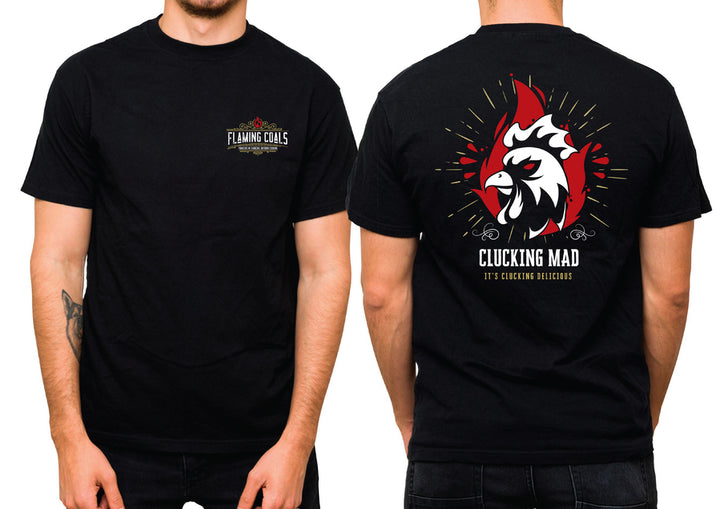 Flaming Coals T-shirt- Chicken - BBQ Spit Rotisseries