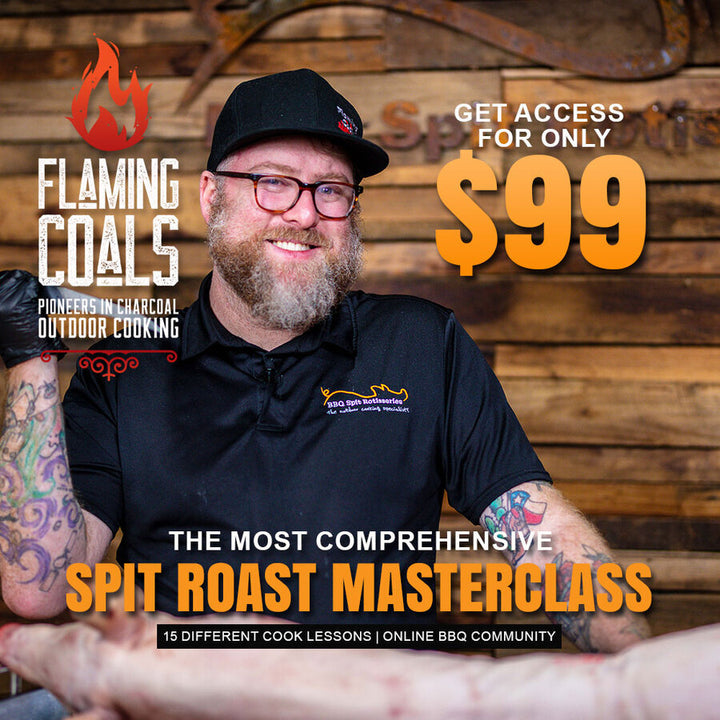 Flaming Coals Spit Roast Masterclass - BBQ Spit Rotisseries