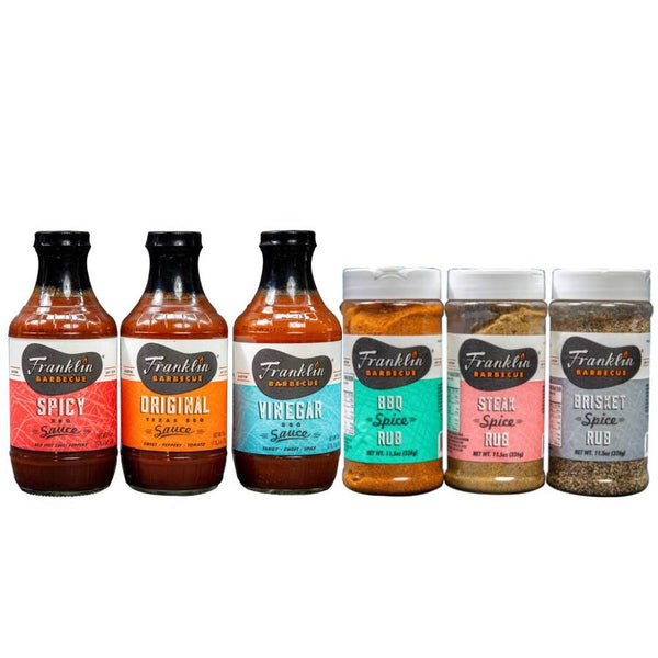 BBQ Rubs and Sauces Combo Pack - Franklin Barbecue - BBQ Spit Rotisseries