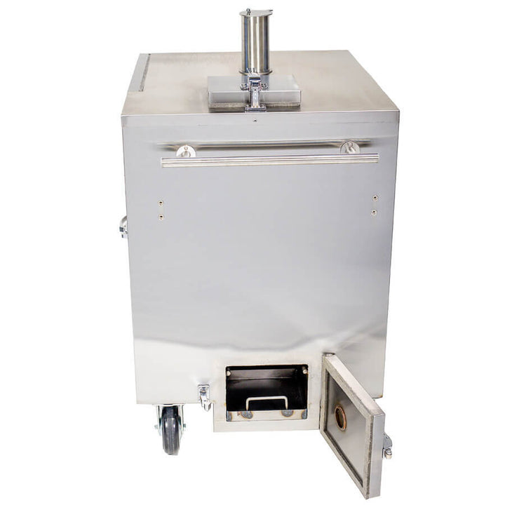 Gravity Feed Smoker - Flaming Coals Restaurant grade Gravity smoker for ...