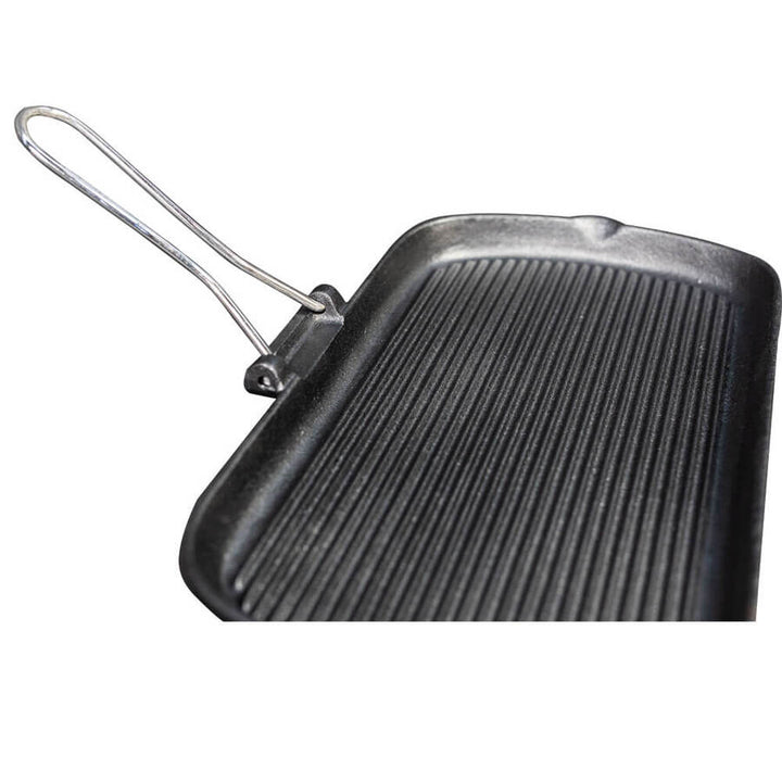 Cast Iron Grill Pan with Folding Handle | Vogue