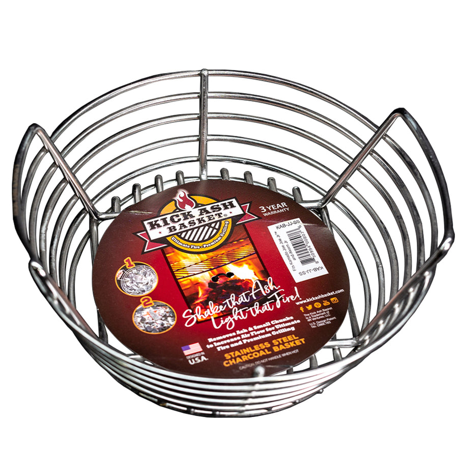 Kick Ash Basket for Kamado Joe Joe Junior in Stainless steel BBQ Spit Rotisseries