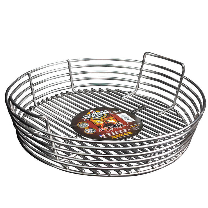 Kick Ash Basket for XL Big Green Egg in Stainless Steel