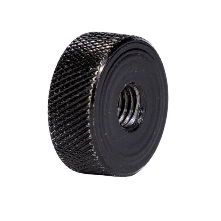 Knurled Round Nut – Black (M8) Doughnut - BBQ Spit Rotisseries