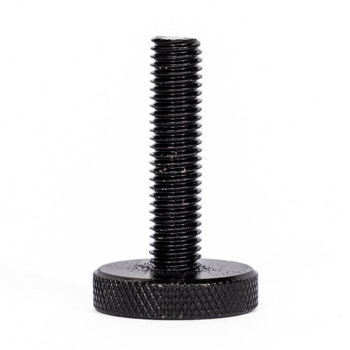 Knurled Screw (M8) – Long Thread– Black - BBQ Spit Rotisseries