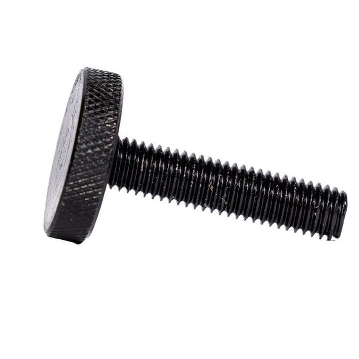 Knurled Screw (M8) – Long Thread– Black - BBQ Spit Rotisseries