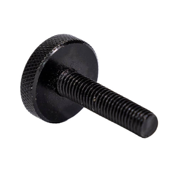 Knurled Screw (M8) – Long Thread– Black - BBQ Spit Rotisseries