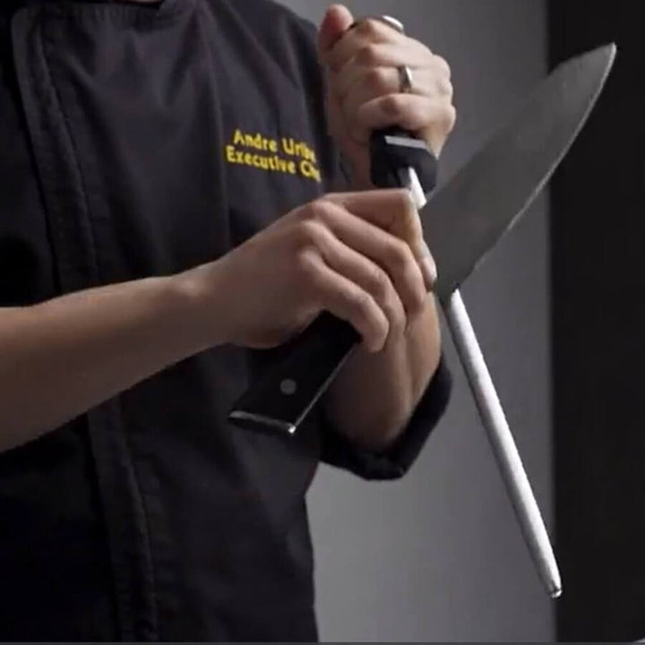 12-inch Oval Diamond Knife Sharpening Steel | Mercer Culinary