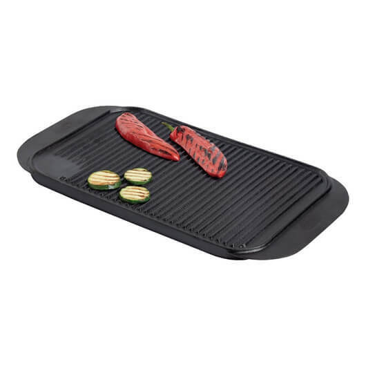 Vogue Reversible Cast Iron Double Sided Griddle Pan