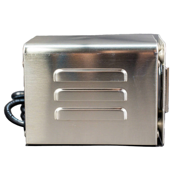 Stainless Steel BBQ Spit Rotisserie 240v Motor - 20kg - Flaming Coals