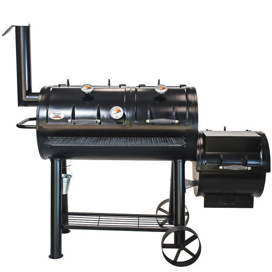 Flaming Coals Offset Smoker BBQ Combo