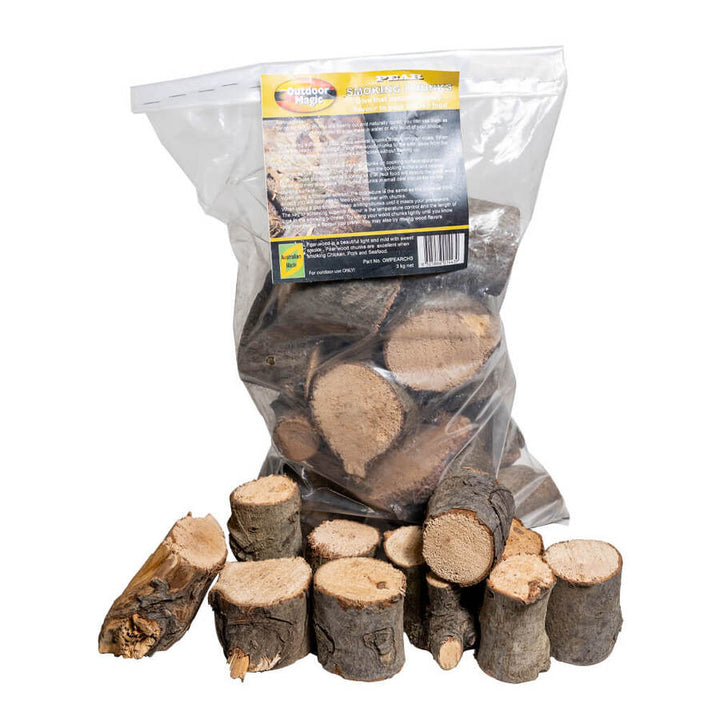 Pear Wood Chunks 3kg | Outdoor Magic