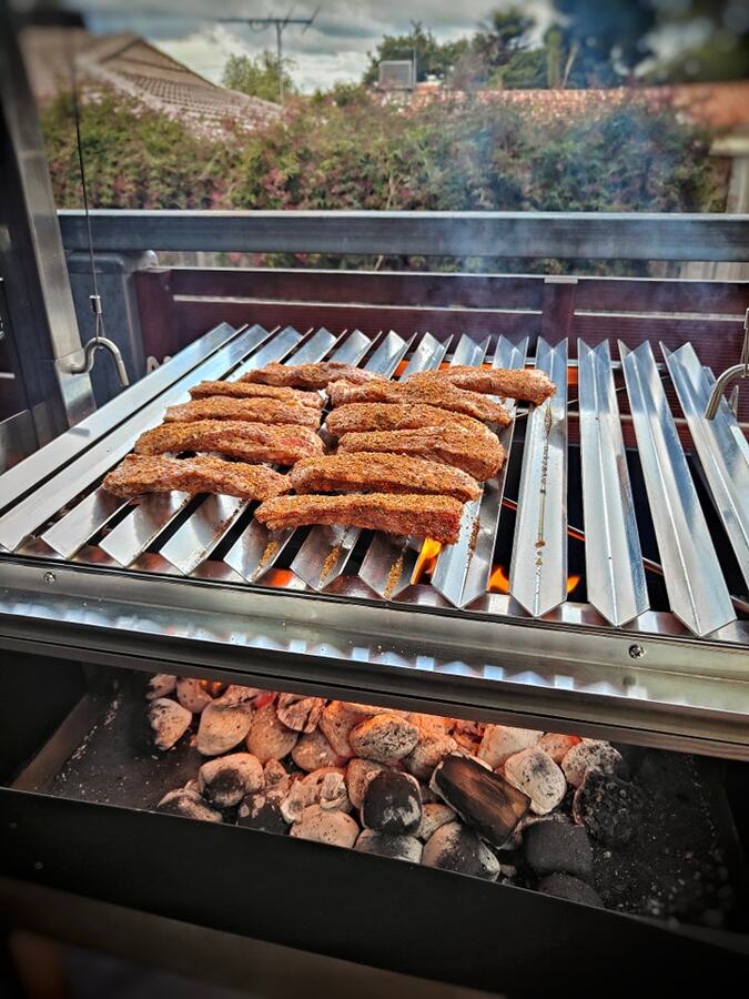 Argentine Parrilla Asado Grill With Spit Rotisserie Kit Option